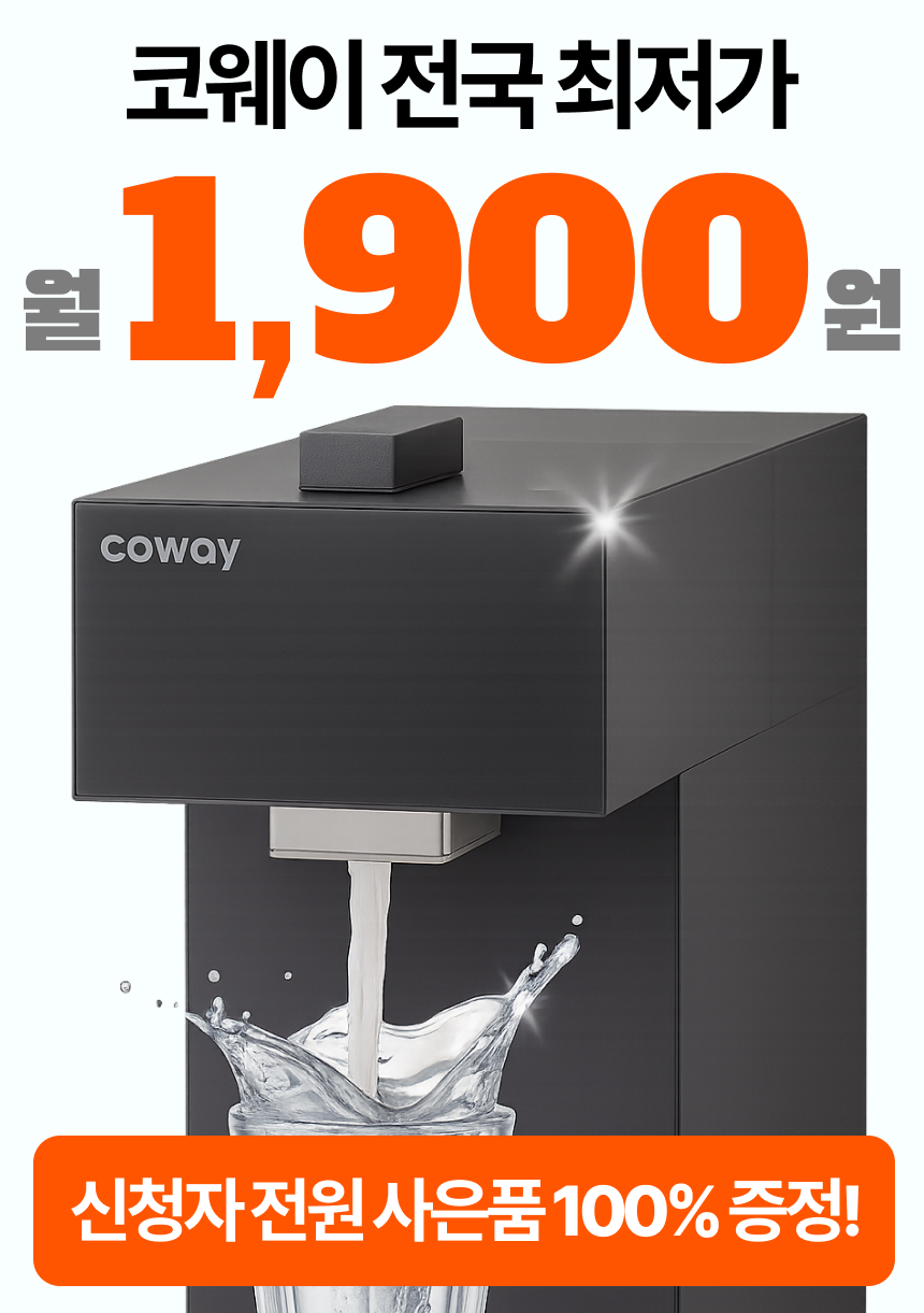 코웨이, 정수기 렌탈, 코웨이 정수기 렌탈, 나노직수 정수기 미니, P-350N, 정수기 렌탈료 1900원